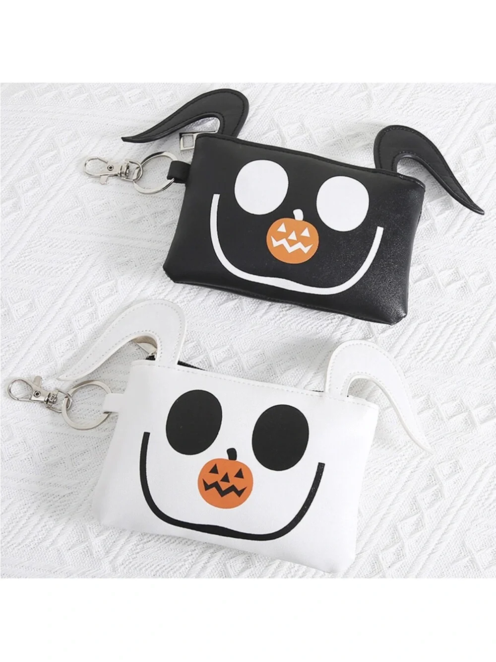 Night before Christmas Novelty Black Coin Purse Keychain with Zero’s
